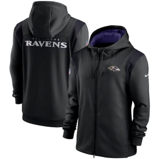 Baltimore Ravens NFL Performance Sideline Lockup Full-Zip Hoodies 124533