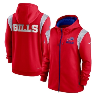Buffalo Bills NFL Performance Sideline Lockup Full-Zip Hoodies 124550