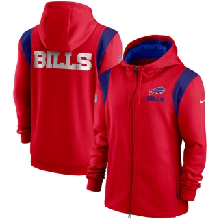 Buffalo Bills NFL Performance Sideline Lockup Full-Zip Hoodies 124552