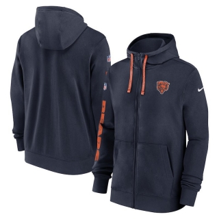 Chicago Bears NFL Sideline Club Full-Zip Hoodies 124590