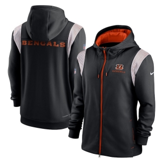 Cincinnati Bengals NFL Performance Sideline Lockup Full-Zip Hoodies 124603