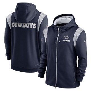 Dallas Cowboys NFL Performance Sideline Lockup Full-Zip Hoodies 124632