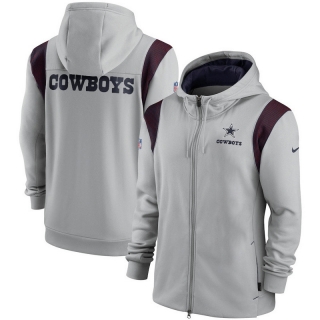 Dallas Cowboys NFL Performance Sideline Lockup Full-Zip Hoodies 124634