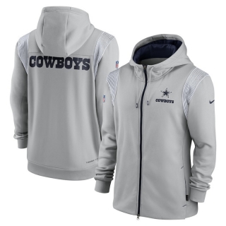 Dallas Cowboys NFL Performance Sideline Lockup Full-Zip Hoodies 124635