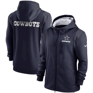 Dallas Cowboys NFL Performance Sideline Lockup Full-Zip Hoodies 124633