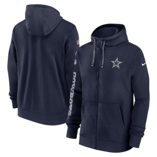 Dallas Cowboys NFL Sideline Club Full-Zip Hoodies 124639