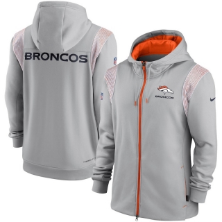 Denver Broncos NFL Performance Sideline Lockup Full-Zip Hoodies 124651