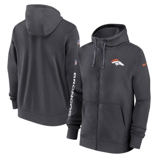 Denver Broncos NFL Sideline Club Full-Zip Hoodies 124655