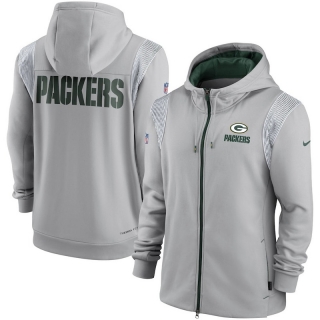 Green Bay Packers NFL Performance Sideline Lockup Full-Zip Hoodies 124681