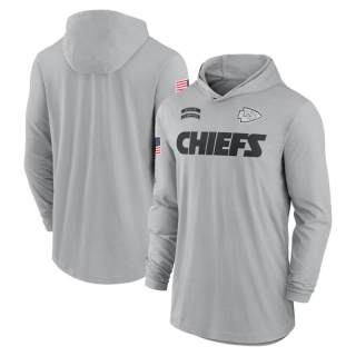Kansas City Chiefs NFL Tribute Edition Hooded Long Sleeve T-Shirts 124752