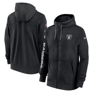 Las Vegas Raiders NFL Sideline Club Full-Zip Hoodies 124765