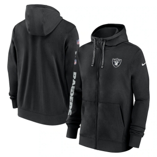 Las Vegas Raiders NFL Sideline Club Full-Zip Hoodies 124766