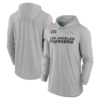 Los Angeles Chargers NFL Tribute Edition Hooded Long Sleeve T-Shirts 124771