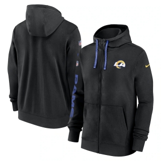 Los Angeles Rams NFL Sideline Club Full-Zip Hoodies 124783
