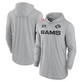 Los Angeles Rams NFL Tribute Edition Hooded Long Sleeve T-Shirts 124807