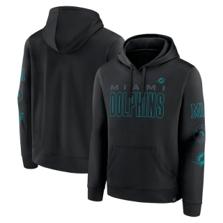 Miami Dolphins NFL Blackout Pullover Hoodies 124810