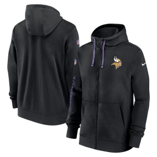 Minnesota Vikings NFL Sideline Club Full-Zip Hoodies 124832