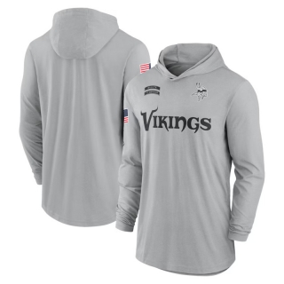 Minnesota Vikings NFL Tribute Edition Hooded Long Sleeve T-Shirts 124835
