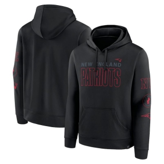 New England Patriots NFL Blackout Pullover Hoodies 124838