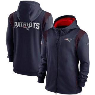 New England Patriots NFL Performance Sideline Lockup Full-Zip Hoodies 124843