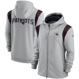 New England Patriots NFL Performance Sideline Lockup Full-Zip Hoodies 124845
