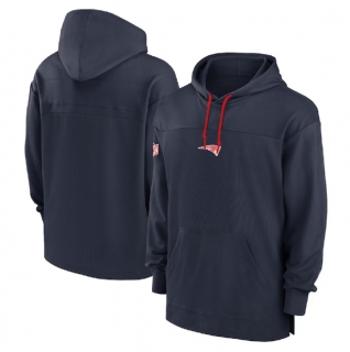 New England Patriots NFL Sideline Jersey Performance Pullover Hoodies 124852