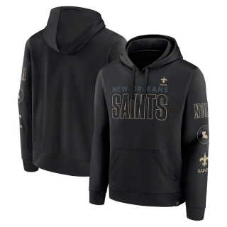 New Orleans Saints NFL Blackout Pullover Hoodies 124857