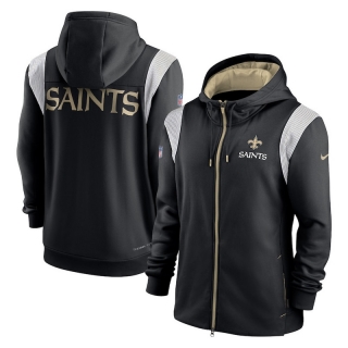 New Orleans Saints NFL Performance Sideline Lockup Full-Zip Hoodies 124862