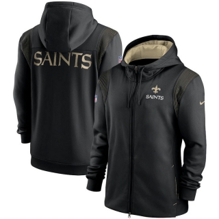 New Orleans Saints NFL Performance Sideline Lockup Full-Zip Hoodies 124863