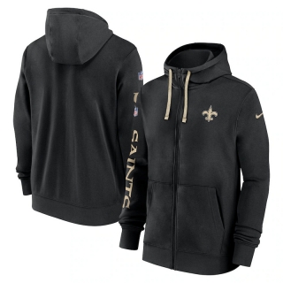 New Orleans Saints NFL Sideline Club Full-Zip Hoodies 124867