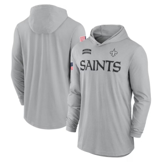 New Orleans Saints NFL Tribute Edition Hooded Long Sleeve T-Shirts 124870