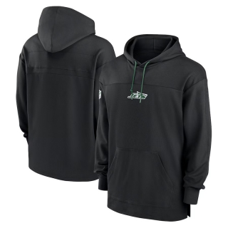 New York Jets NFL Sideline Jersey Performance Pullover Hoodies 124898