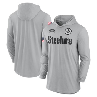 Pittsburgh Steelers NFL Tribute Edition Hooded Long Sleeve T-Shirts 124934