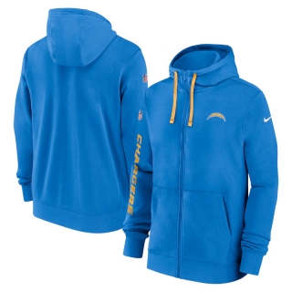 San Diego Chargers NFL Sideline Club Full-Zip Hoodies 124945