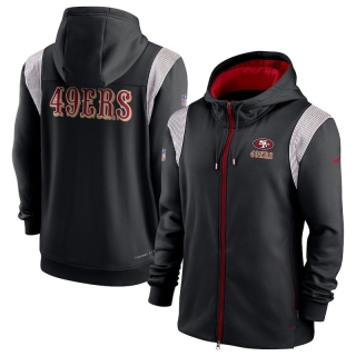 San Francisco 49ers NFL Performance Sideline Lockup Full-Zip Hoodies 124956