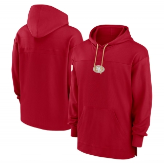 San Francisco 49ers NFL Sideline Jersey Performance Pullover Hoodies 124962