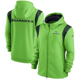 Seattle Seahawks NFL Performance Sideline Lockup Full-Zip Hoodies 124972
