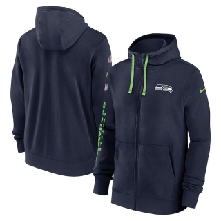 Seattle Seahawks NFL Sideline Club Full-Zip Hoodies 124977