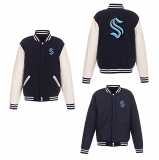 Seattle Kraken NHL Reversible Fleece Jackets 125153
