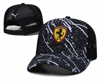 Ferrari Curved Adjustable Hats 125252