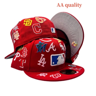 MLB Allover Logo 59FIFTY Fitted Hats 125286
