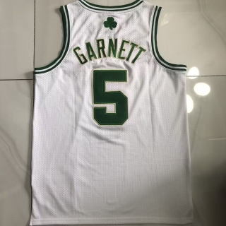 Boston Celtics #5 Garnett 2008 NBA Authentic White Jersey 125373
