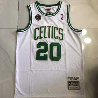 Boston Celtics #20 Ray Allen 2008 NBA Authentic White Jersey 125370