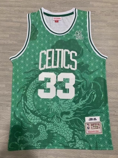 Boston Celtics #33 Bird NBA The Year of the Loong Green Jersey 125372