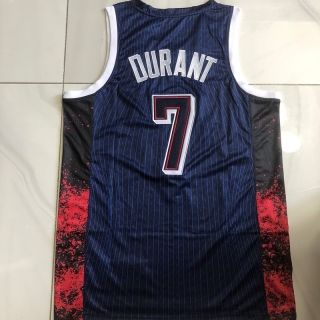 Brooklyn Nets #7 Durant USA 2024 Olympics Authentic Blue Jersey 125376