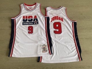 Chicago Bulls #9 Michael Jordan 1992 USA Authentic White Jersey 125395