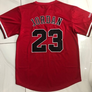 Chicago Bulls #23 Jordan Authentic Red Sleeve Jersey(XS-XXL) 125387