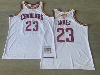 Cleveland Cavaliers #23 James NBA White Jersey 125399