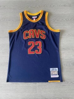 Cleveland Cavaliers #23 Lebron James 2015-16 NBA Authentic Navy Jersey 125400