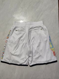 Denver Nuggets 24-25 NBA City Just Don White Shorts 125416